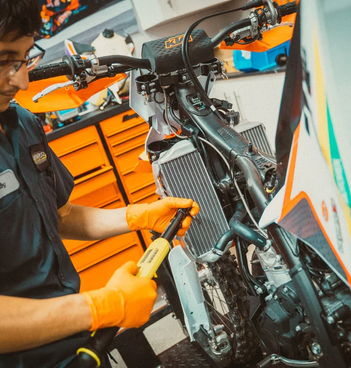 Maintenance and motorcycle parts